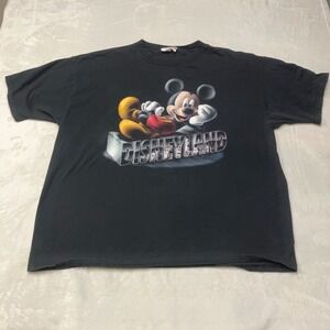 Vintage 90s Disneyland Mickey Mouse Graphic Print T-Shirt Men's XXL Made in USA